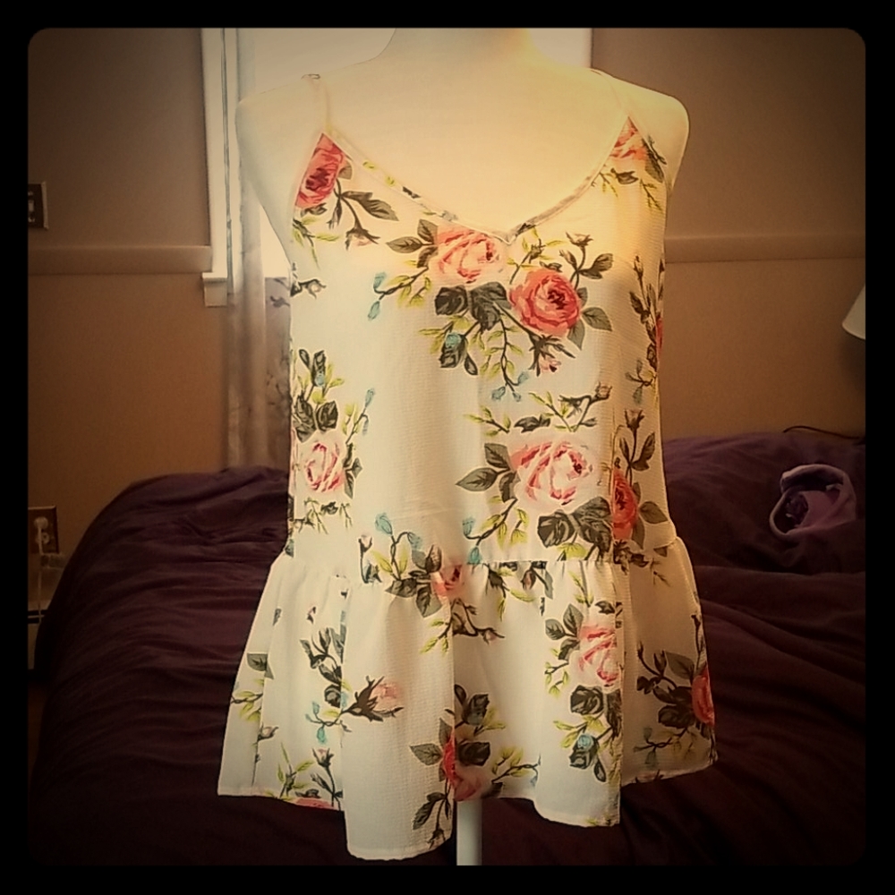 Floral tank top.